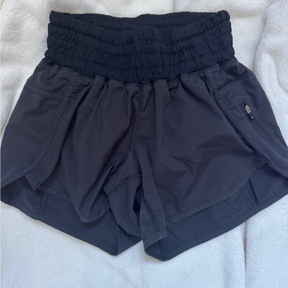 Lululemon Black High-Waisted Shorts